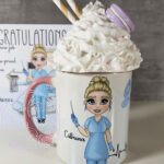 personalised dental assistant or female dentist with chair mug gift v3