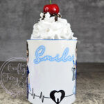 personalised dental assistant or female dentist with chair mug gift v3