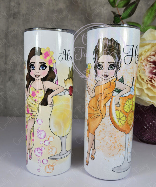 personalised lady aperol spritz cocktail tumbler