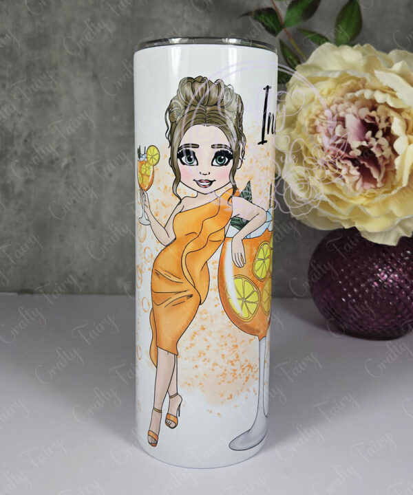 personalised lady aperol spritz cocktail tumbler