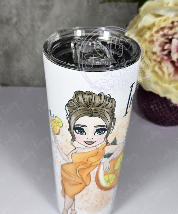 personalised lady aperol spritz cocktail tumbler