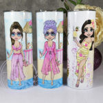 personalised lady pina colada cocktail tumbler