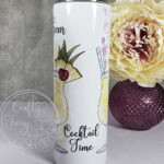 personalised lady pina colada cocktail tumbler