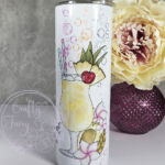 personalised lady pina colada cocktail tumbler