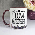 personalised book lover i love reading mug gift for lady