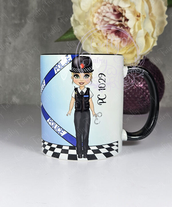 personalised female police officer mug gift v1