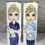 personalised world's best midwife 20oz straight tumbler for daughter granddaughter