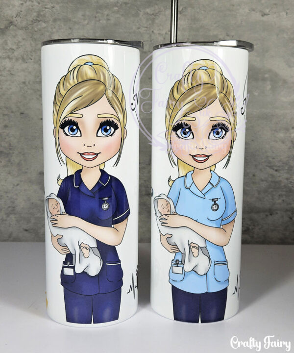 personalised world's best midwife 20oz straight tumbler for daughter granddaughter