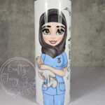 personalised world's best midwife 20oz straight tumbler