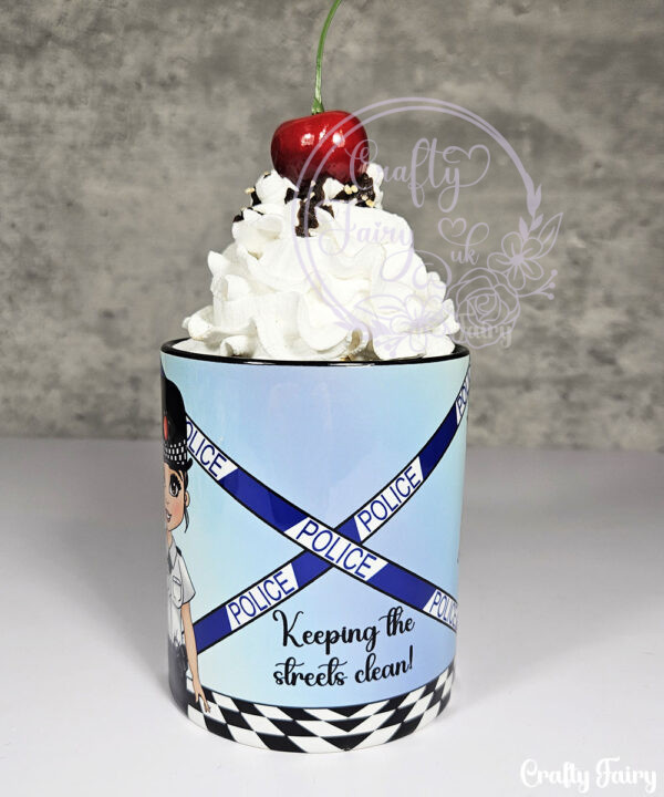 personalised female police officer mug gift v1