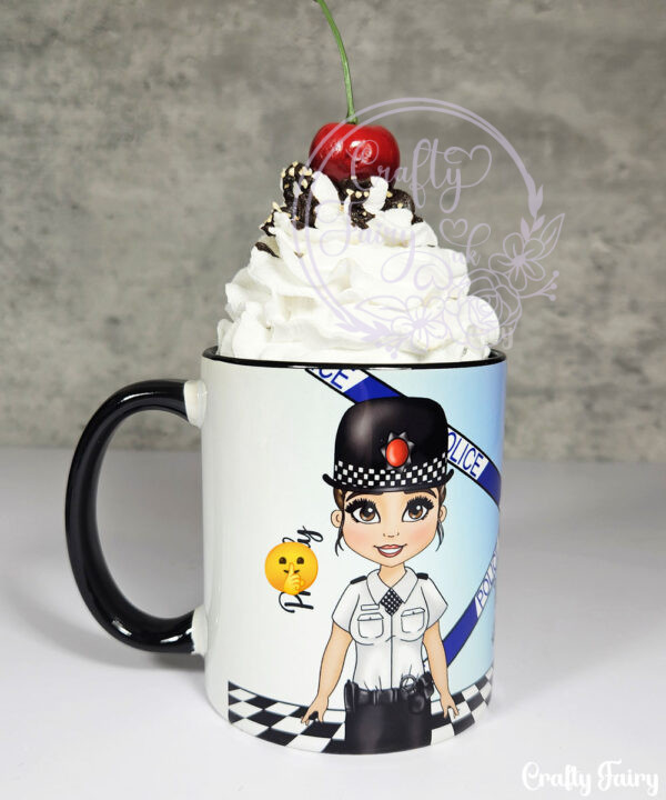 personalised female police officer mug gift v1