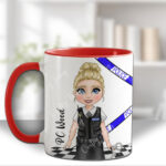 personalised female police lady officer mug gift