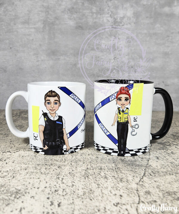 personalised police lady officer mug gift v2