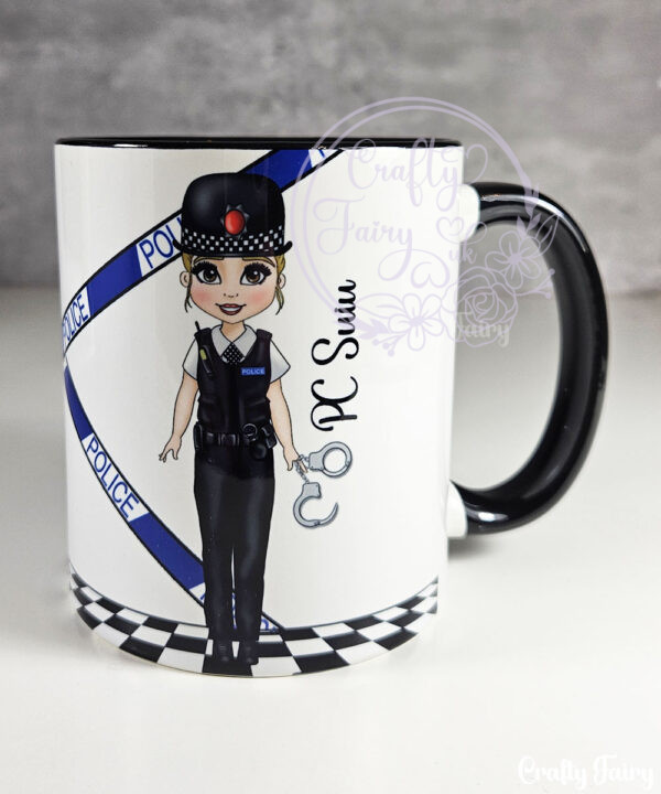 personalised police lady officer mug gift v2