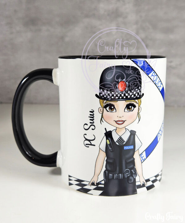 personalised police lady officer mug gift v2