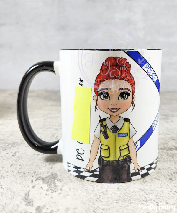 personalised police lady officer mug gift v2