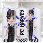 personalised female police officer 20oz tumbler v1