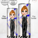 personalised female police officer 20oz tumbler v1