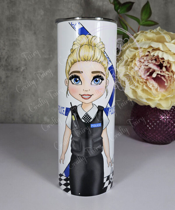 personalised police lady officer 20oz tumbler v2