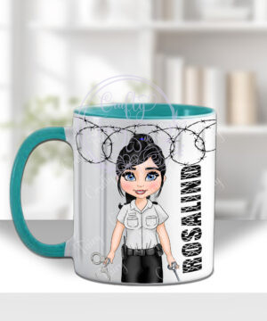 personalised female prison officer mug gift v2