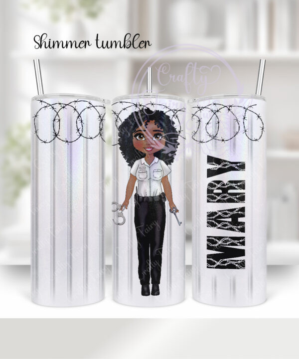 personalised female prison officer 20oz tumbler v2