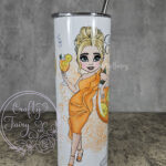 personalised lady aperol spritz cocktail tumbler