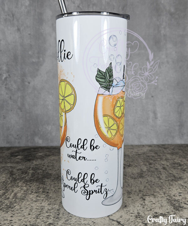 personalised lady aperol spritz cocktail tumbler