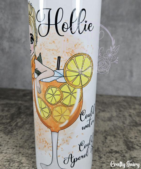 personalised lady aperol spritz cocktail tumbler