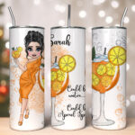 Personalised Lady Aperol Spritz Cocktail Tumbler