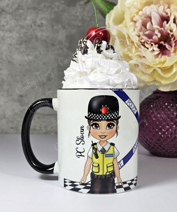 personalised police lady officer mug gift v2