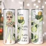 Personalised Lady Mojito Cocktail Tumbler