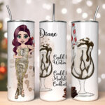 Personalised Lady Mudslide Cocktail Tumbler