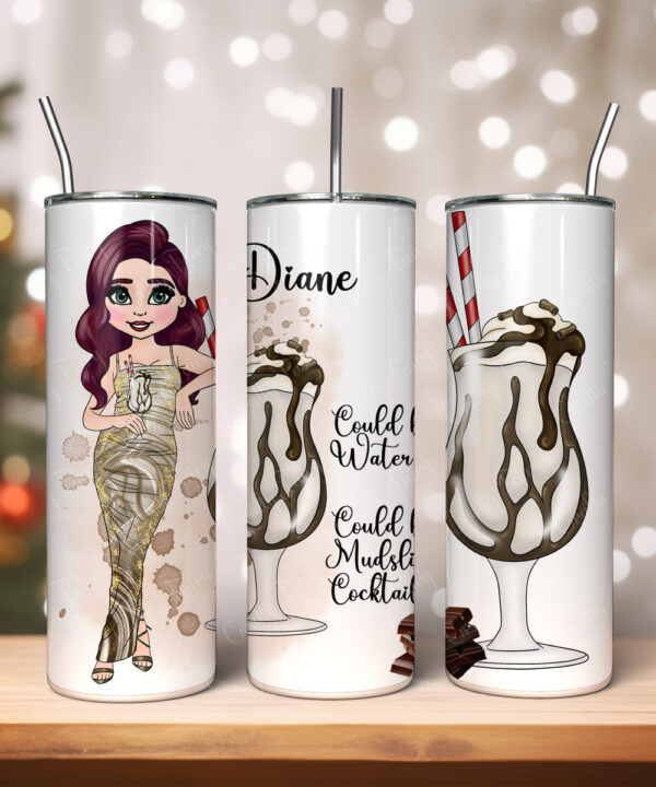 Personalised Lady Mudslide Cocktail Tumbler