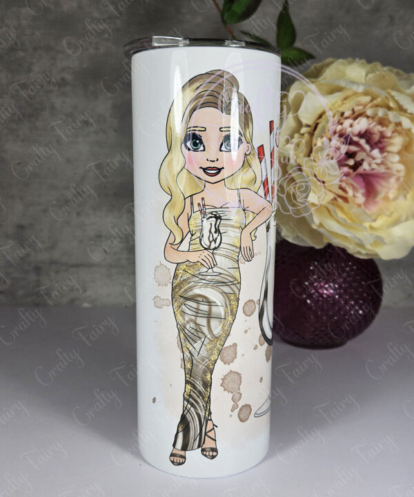 personalised lady mudslide cocktail tumbler