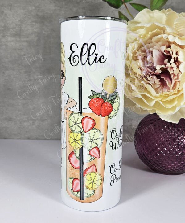 personalised lady pimms cocktail tumbler