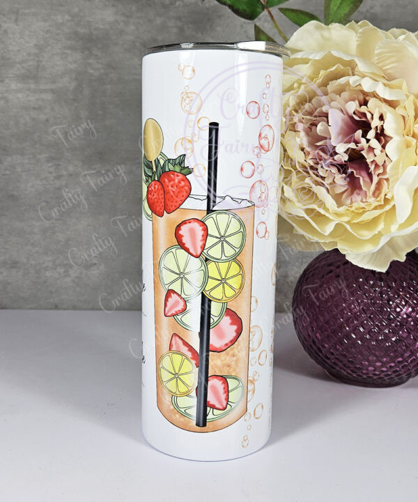 personalised lady pimms cocktail tumbler