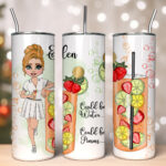 Personalised Lady Pimms Cocktail Tumbler