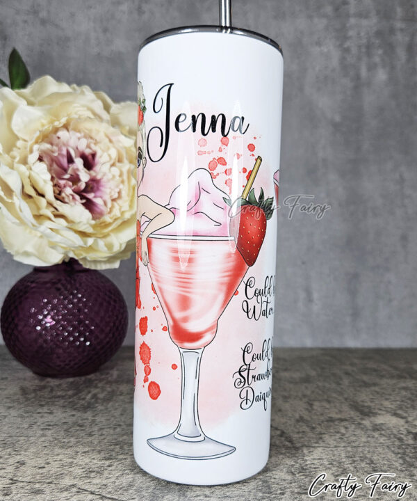 Personalised Lady Strawberry Daiquiri Cocktail Tumbler