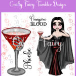 personalised vampire kiss vamp blood cocktail 20oz halloween tumbler