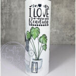 personalised book lover i love reading lady 20oz tumbler
