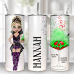 personalised poisoned apple cocktail 20oz halloween tumbler