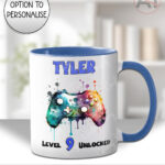 personalised gaming controller gamer boy or girl mug gift