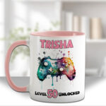 personalised gaming controller gamer boy or girl mug gift