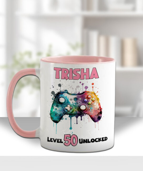personalised gaming controller gamer boy or girl mug gift