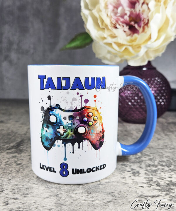 Personalised Gaming Controller Gamer Boy or Girl Mug Gift