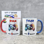 personalised gaming controller gamer boy or girl mug gift