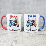 personalised gaming controller gamer boy or girl mug gift
