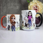 personalised world's best dog walker lady mug gift