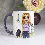 personalised world's best dog walker lady mug gift