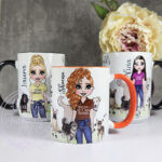 personalised world's best dog walker lady mug gift